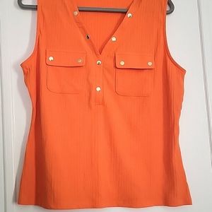 Vibrant orange tank top